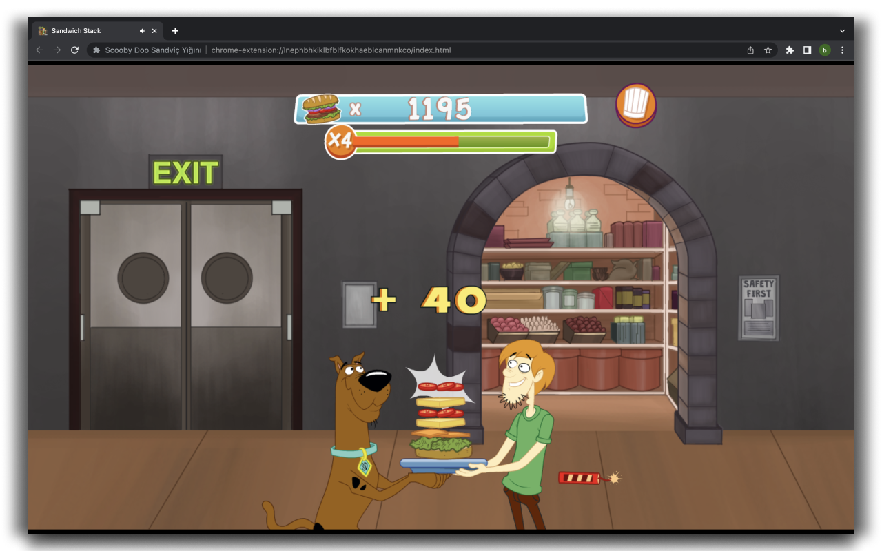 Scooby Doo Sandwich Stack - Cartoon Game截图2