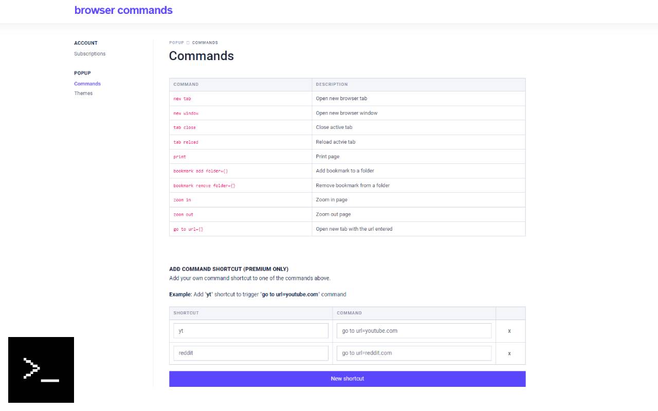 Browser Commands截图3
