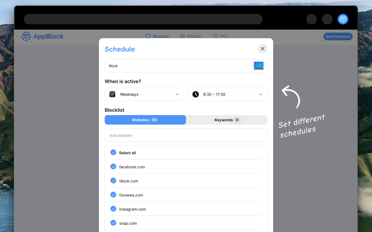 AppBlock - Block sites & Stay focused截图2