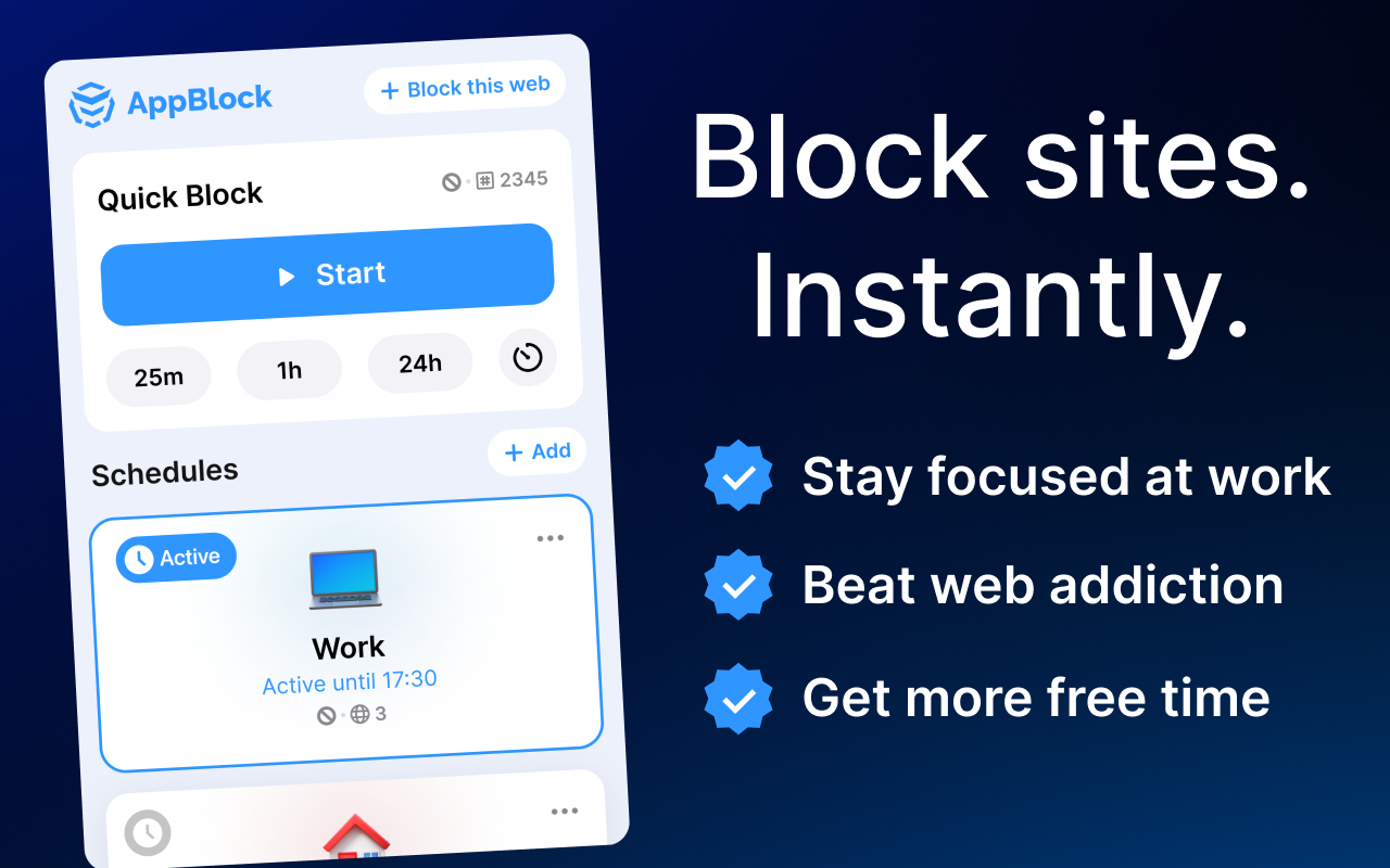 AppBlock - Block sites & Stay focused截图3