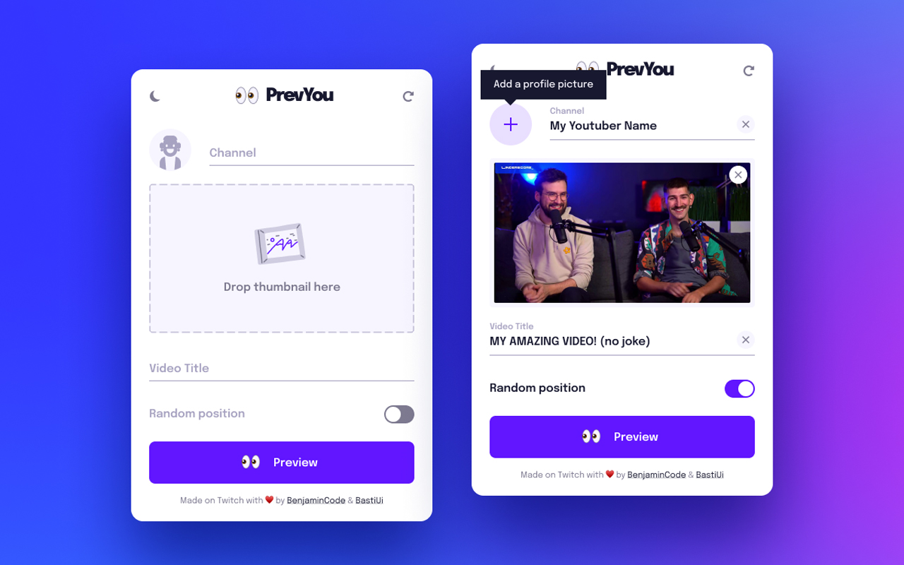 PrevYou — YouTube Thumbnail Previewer截图2