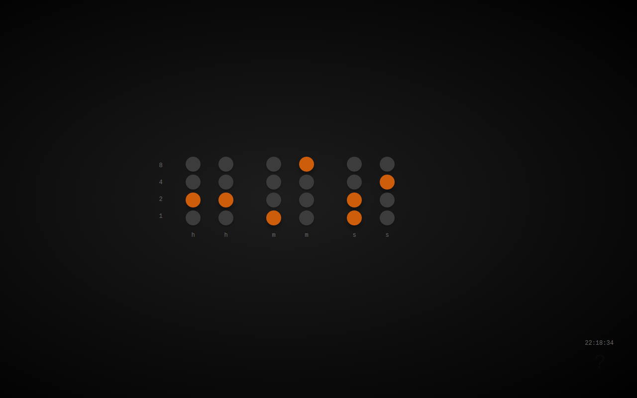 Binary Clock Tab截图2