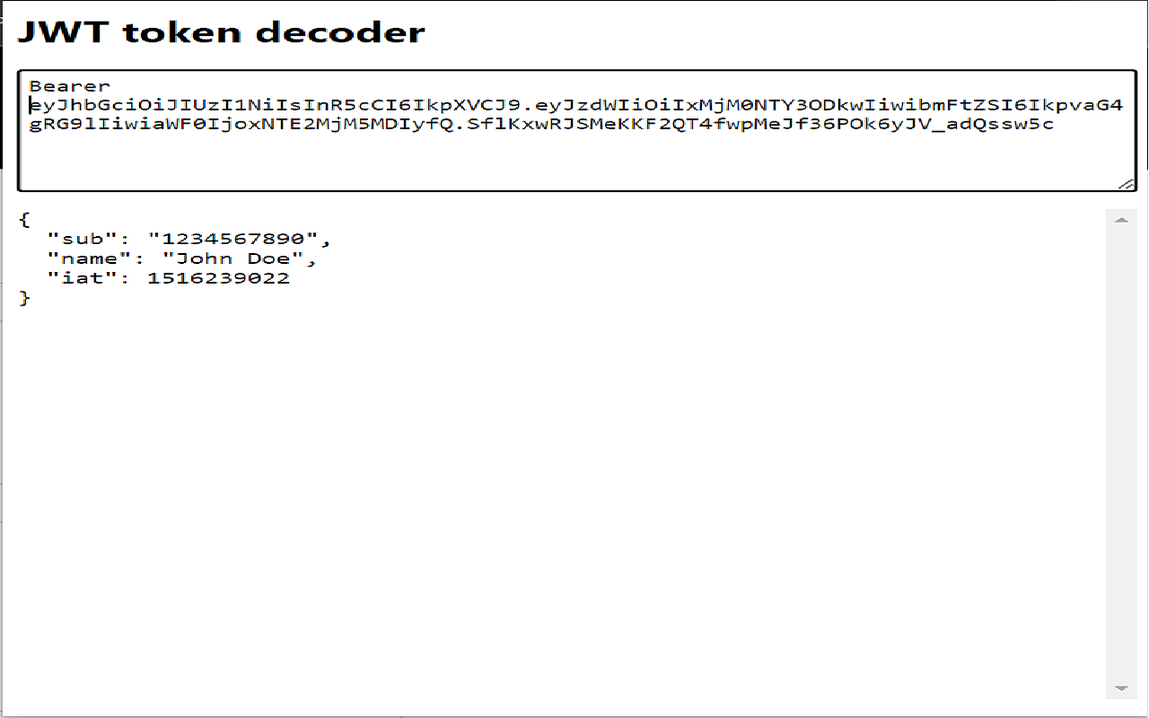 JWT token decoder截图2