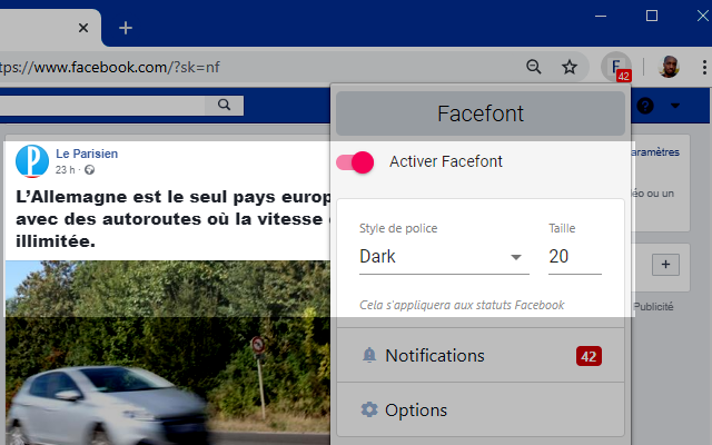Better Social: Get Facebook Alerts & Fonts截图3