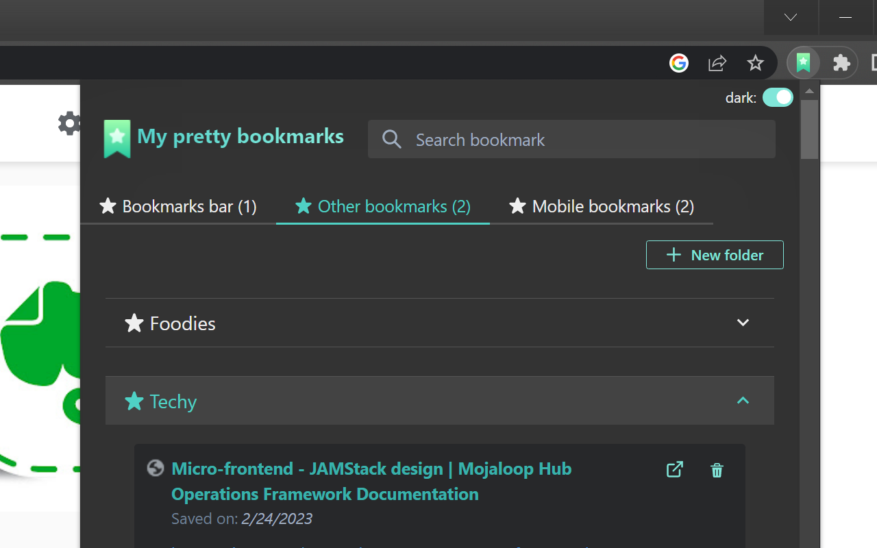 Pretty Bookmarks截图1