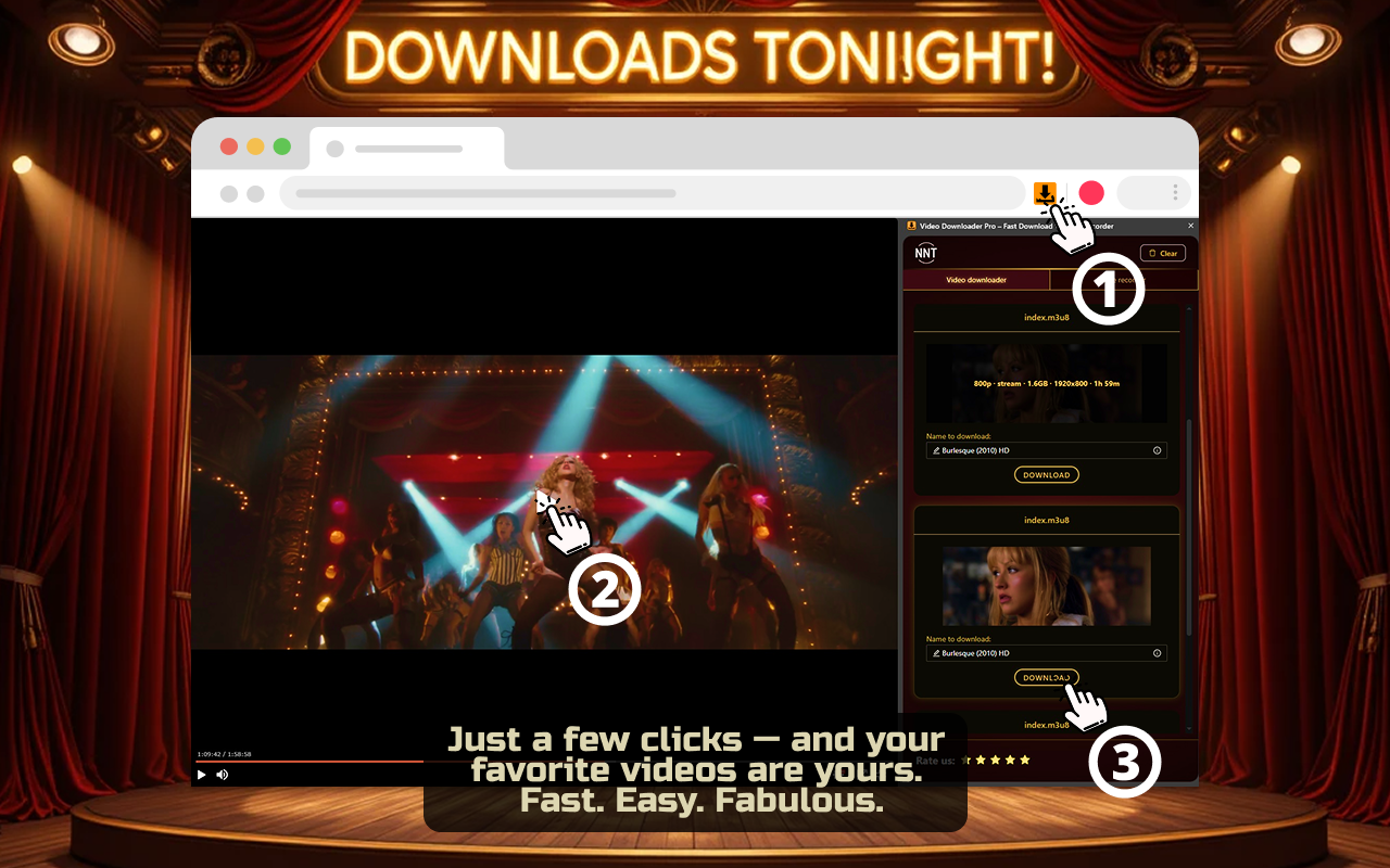 Video Downloader Pro – 极速视频下载器 & 录制器截图3