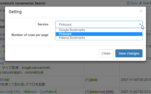 Online Bookmark Incremental Search截图1