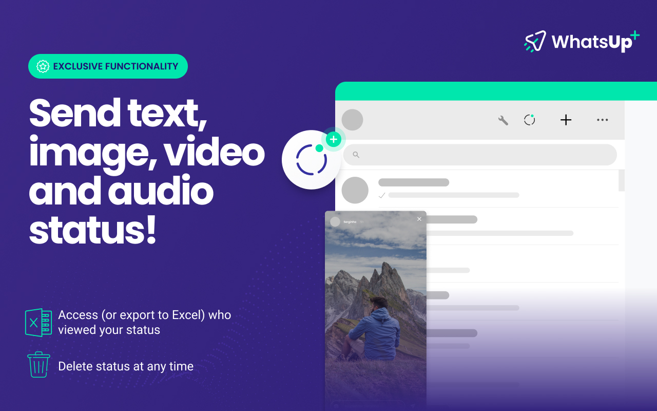 WhatsUp+ for WhatsApp™ Web截图3