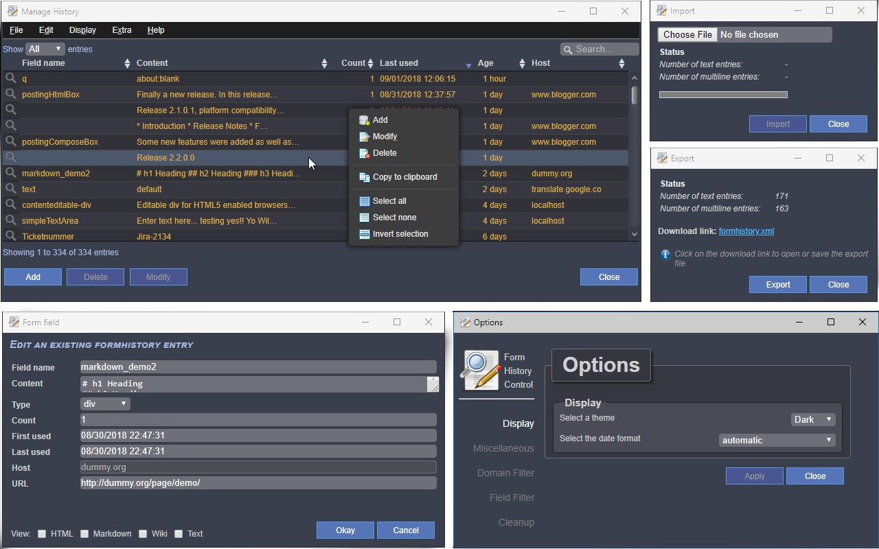Form History Control (II)截图2