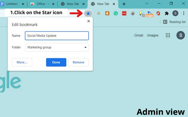 Peer2Peer Bookmark Sync and Share for Teams截图3