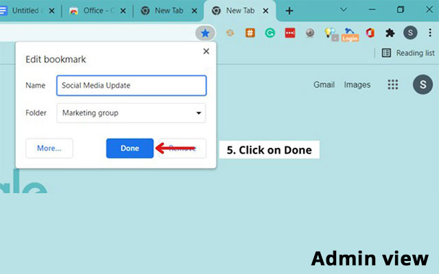 Peer2Peer Bookmark Sync and Share for Teams截图5