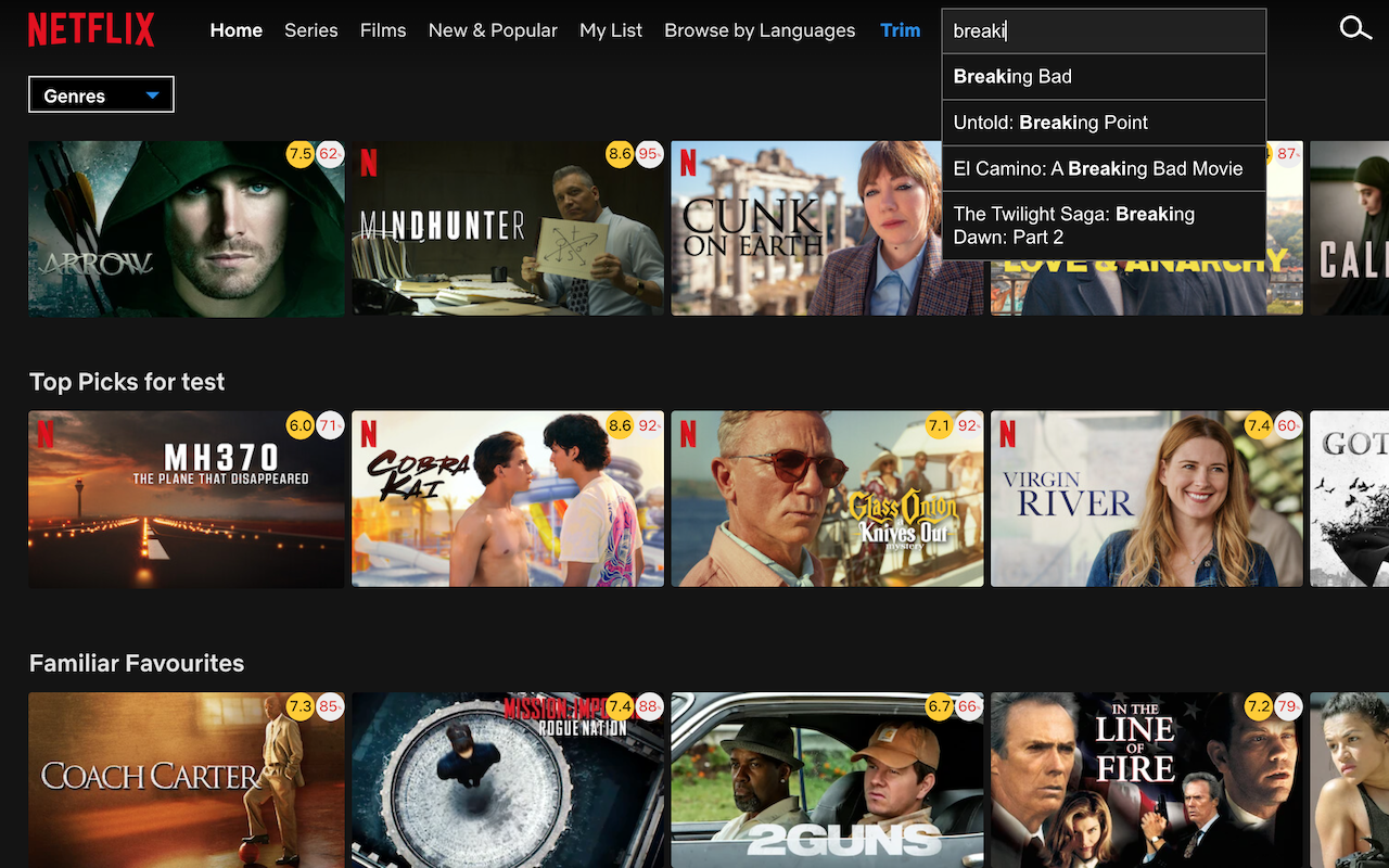 Trim: IMDB Ratings on Netflix and Prime Video截图2