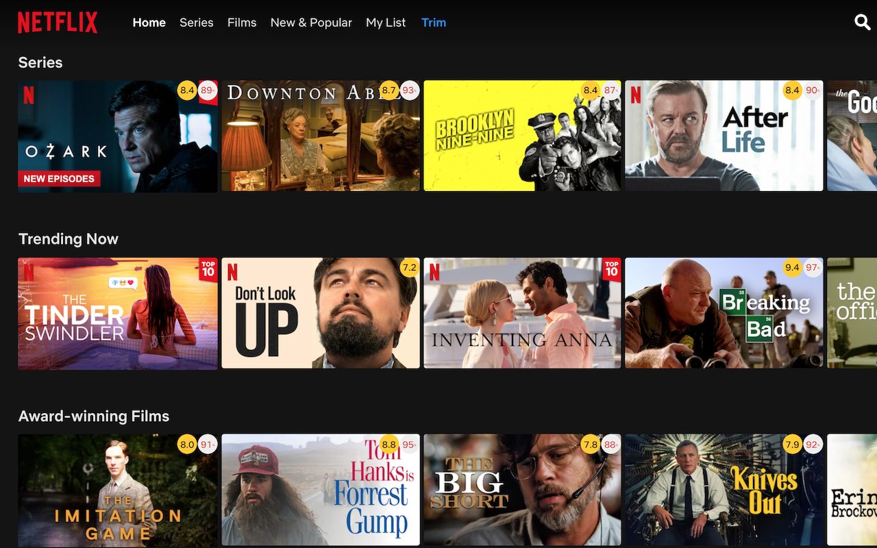 Trim: IMDB Ratings on Netflix and Prime Video截图3