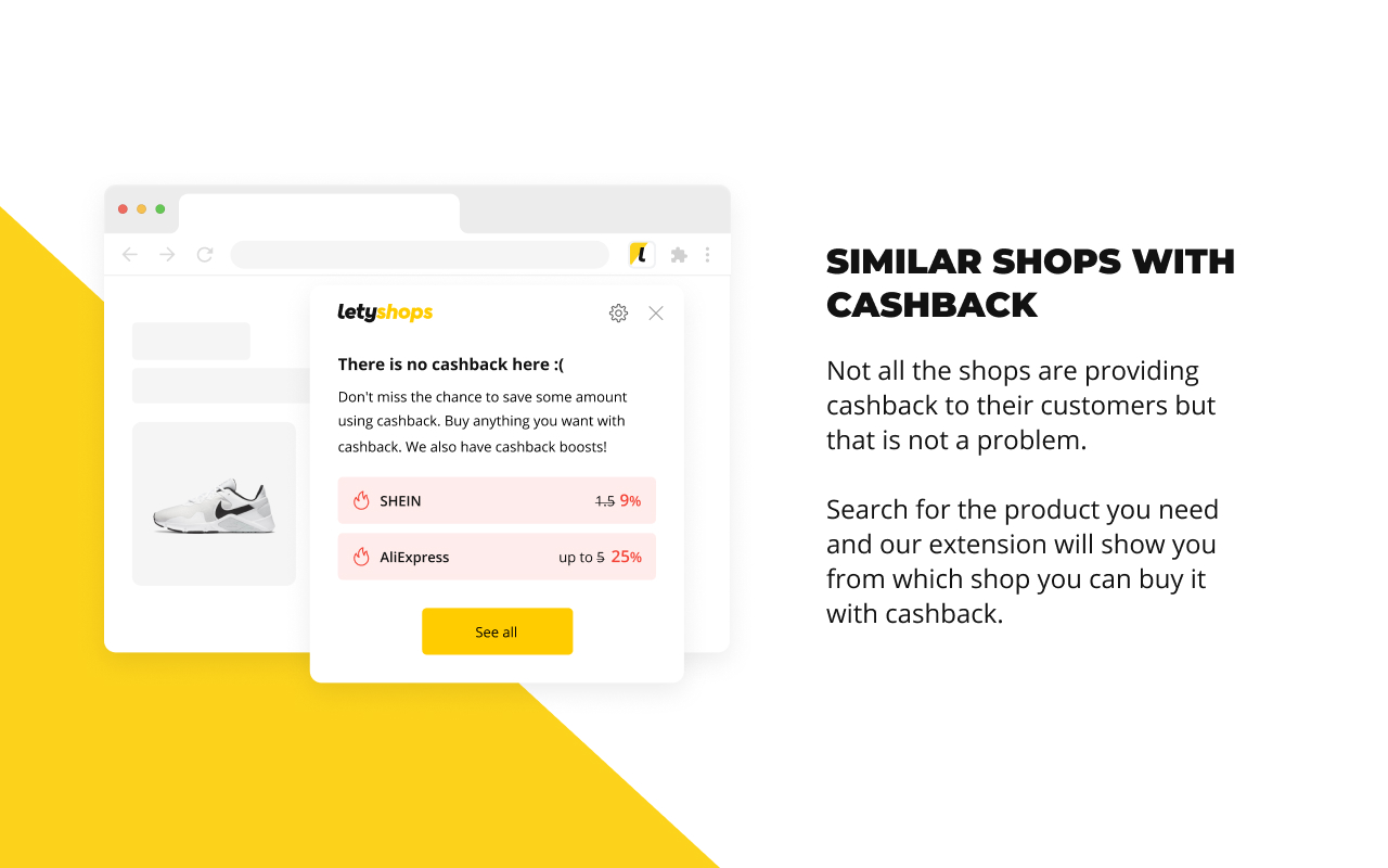 Cashback service LetyShops截图2