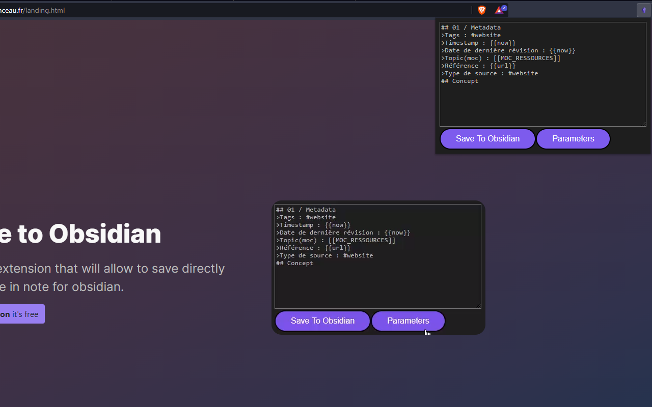 Save To Obsidian截图1