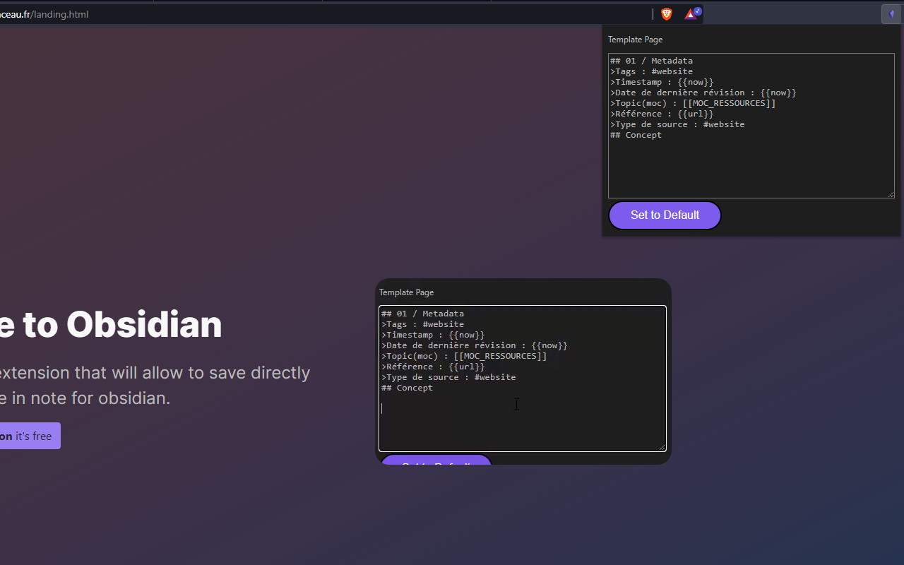 Save To Obsidian截图2