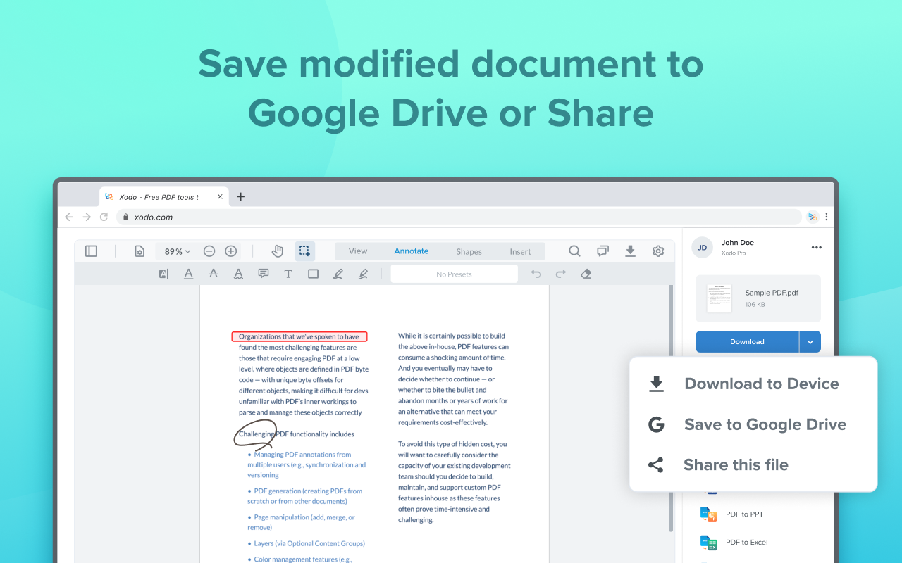 Xodo | PDF Editor, Converter & Merger截图2