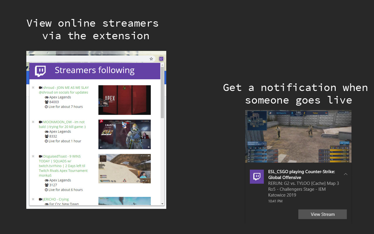 Twitch Stream Notifier截图1