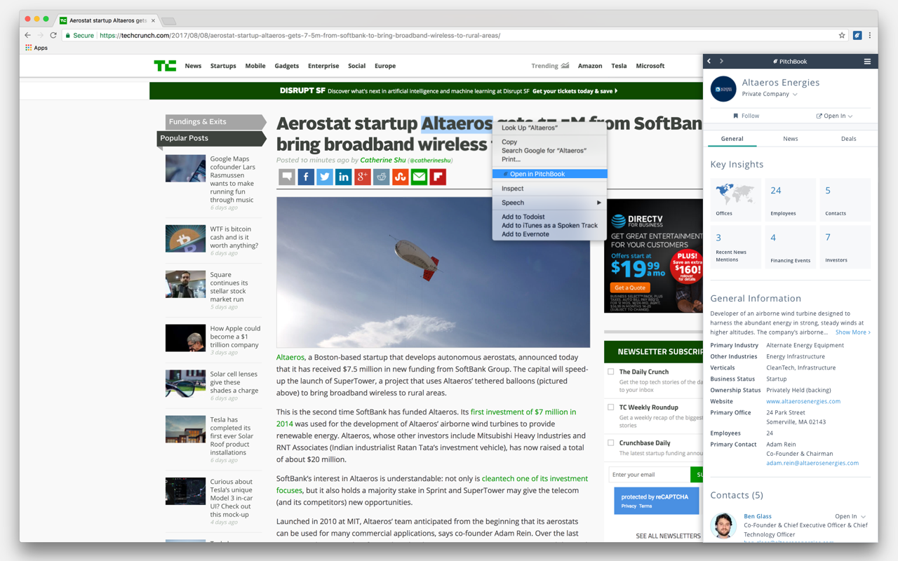 PitchBook Extension for Google Chrome™截图1