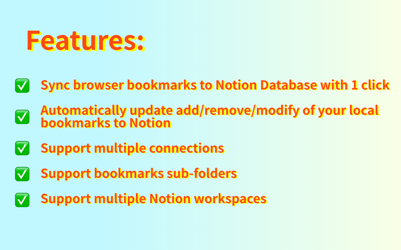 Bookmarks to Notion截图1