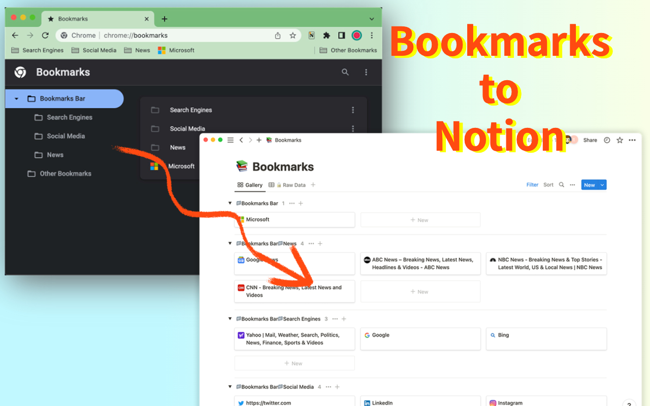 Bookmarks to Notion截图3
