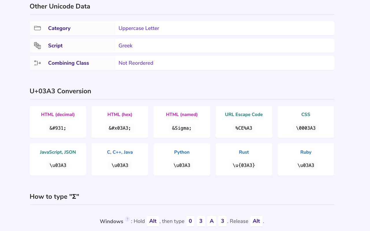 UnicodePlus - Search for Unicode characters截图1