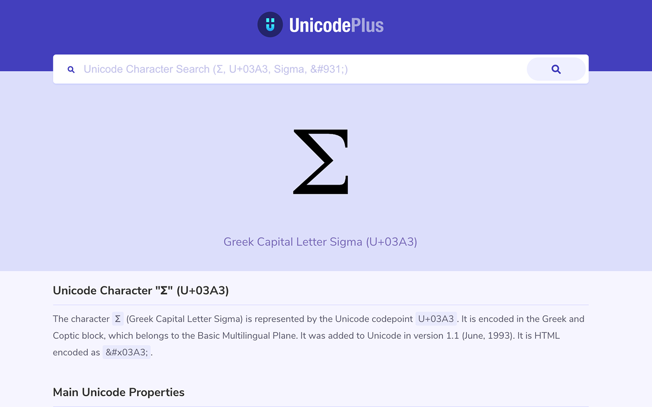 UnicodePlus - Search for Unicode characters截图4