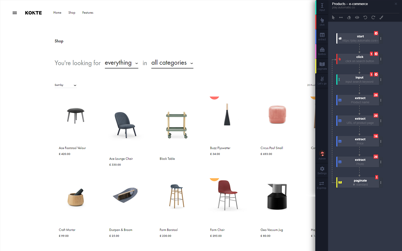 Automatio - Web Automation & Scraping截图1