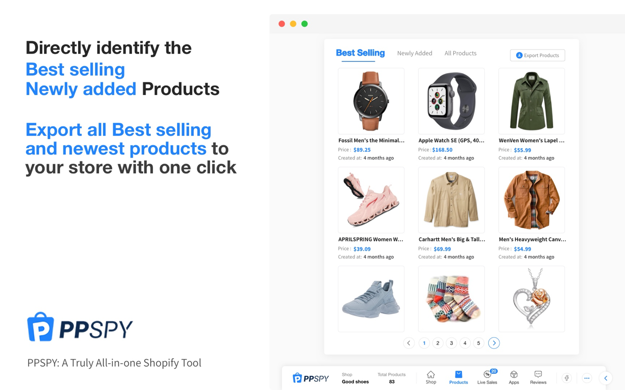 PPSPY-#1 Shopify analytics & dropship tool截图4