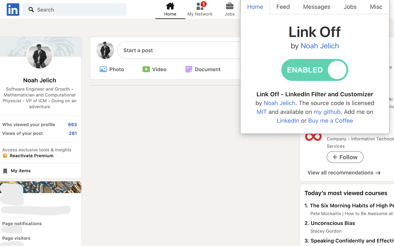 LinkOff - Filter and Customizer for LinkedIn™截图3