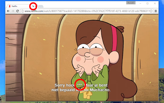Netflix profanity filter截图2