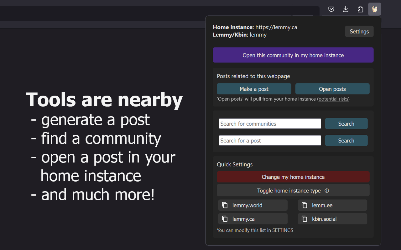 Instance Assistant for Lemmy & Kbin截图3