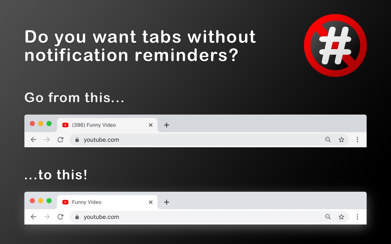 Remove YouTube™ Tab Number截图1