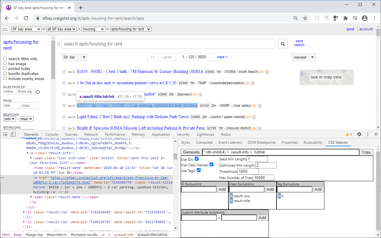 CSS Selector Finder for Chrome Devtools截图1