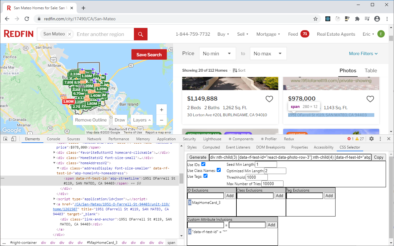CSS Selector Finder for Chrome Devtools截图2