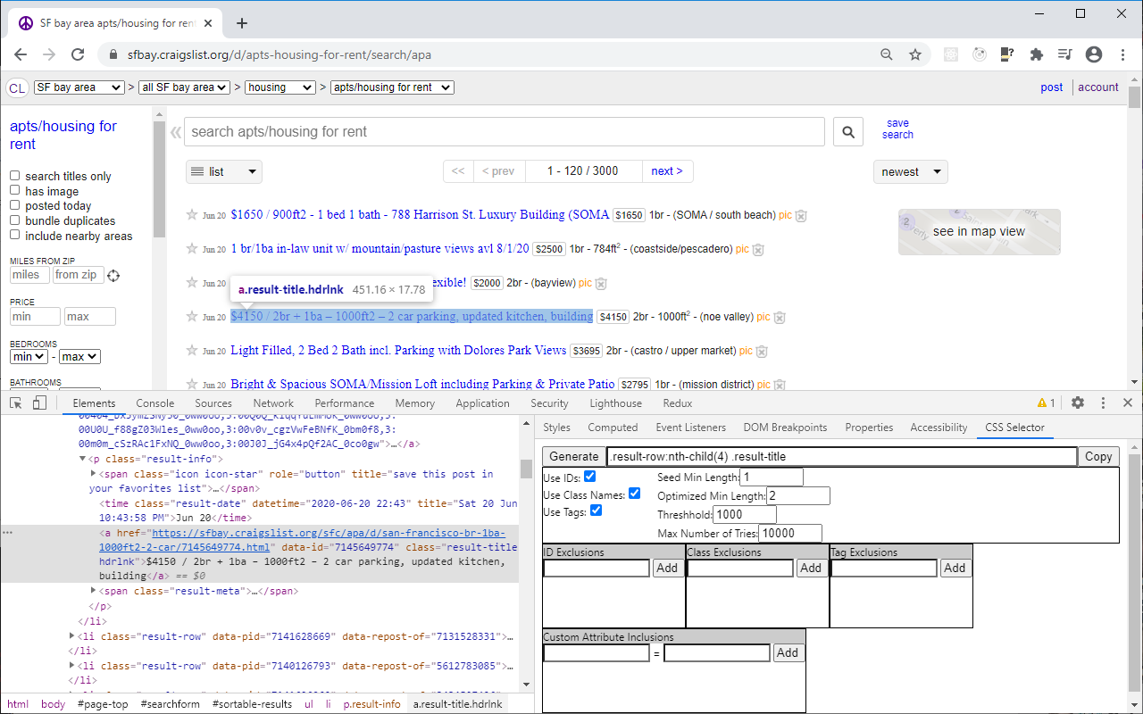 CSS Selector Finder for Chrome Devtools截图3