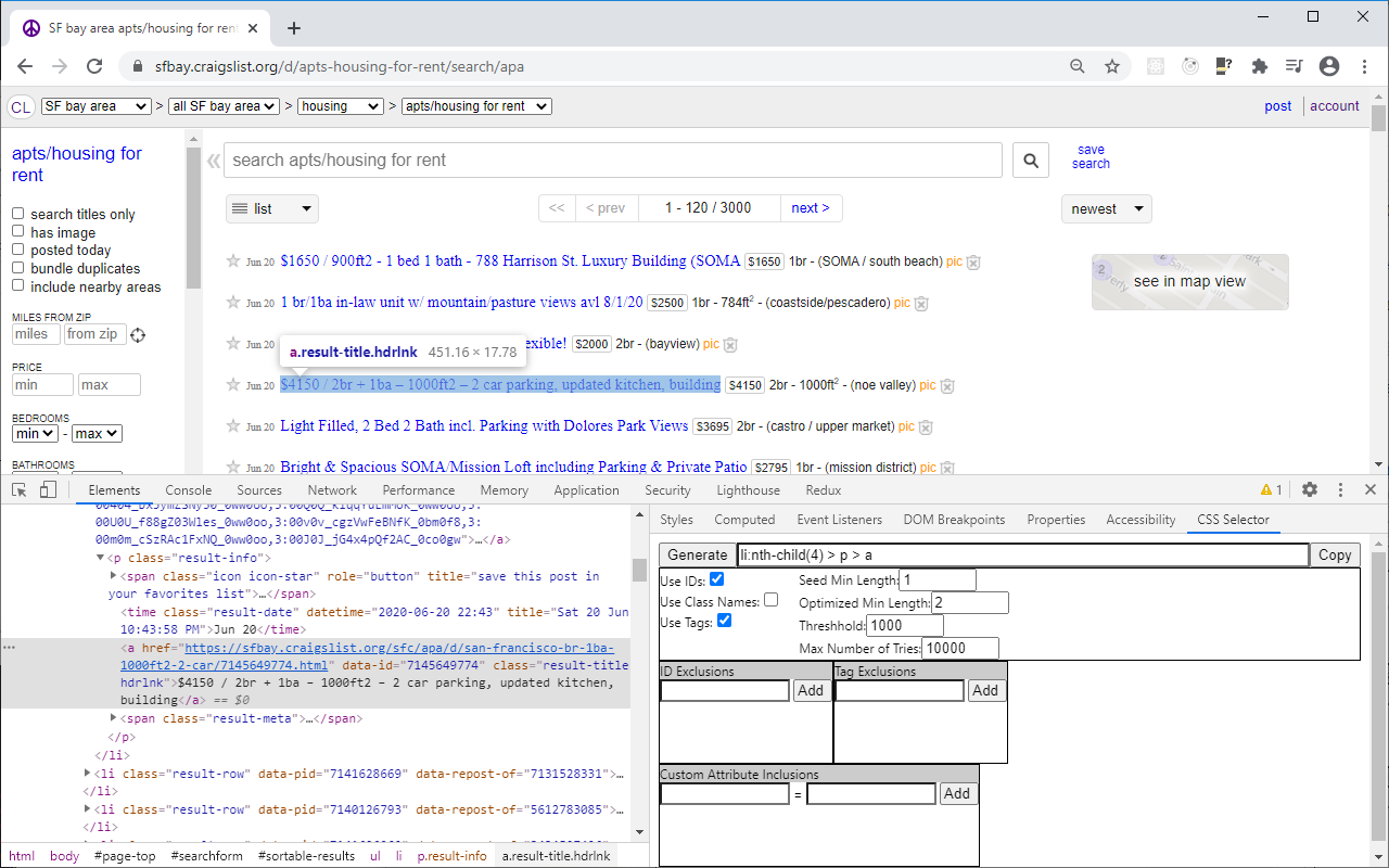 CSS Selector Finder for Chrome Devtools截图4