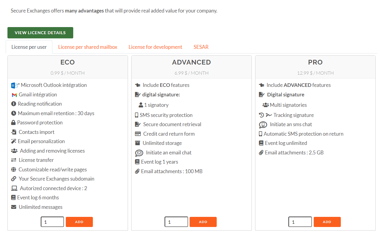 Secure Exchanges for Gmail截图1