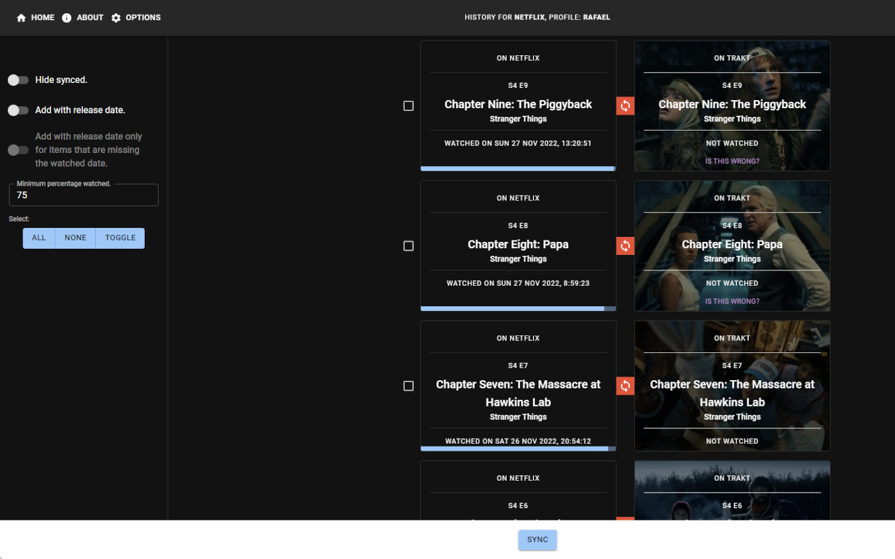 Universal Trakt Scrobbler截图2