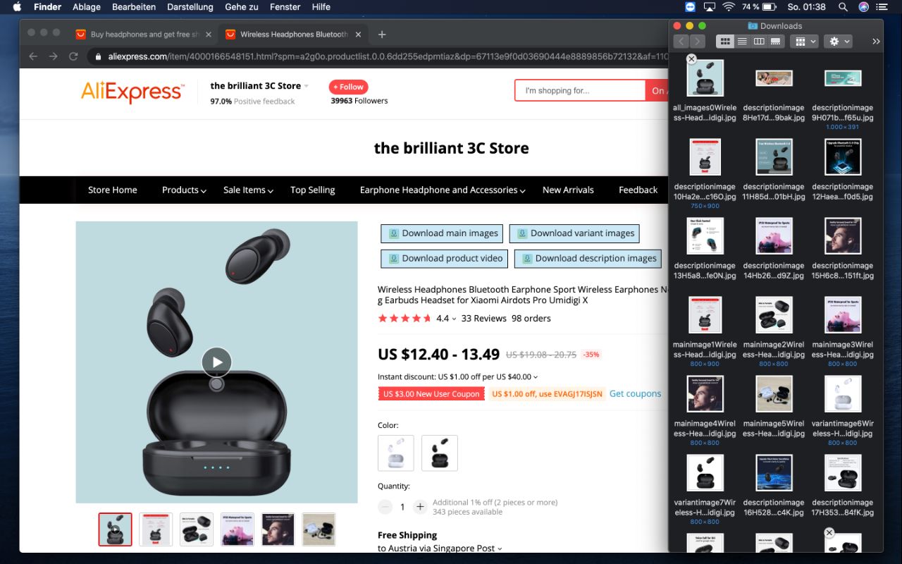 AliDownloader | Download AliExpress images截图1