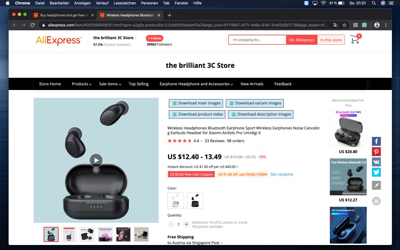 AliDownloader | Download AliExpress images截图2