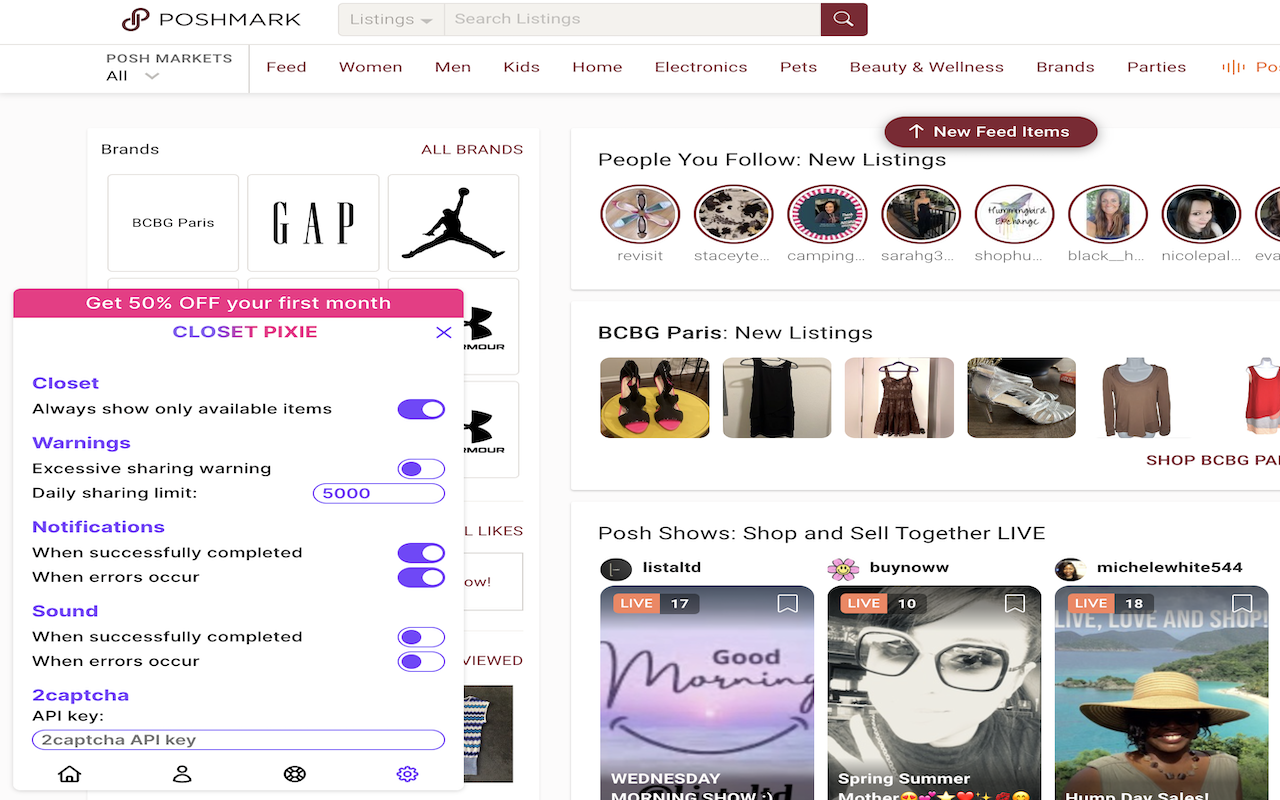 Closet Pixie | Your Poshmark Bot截图3