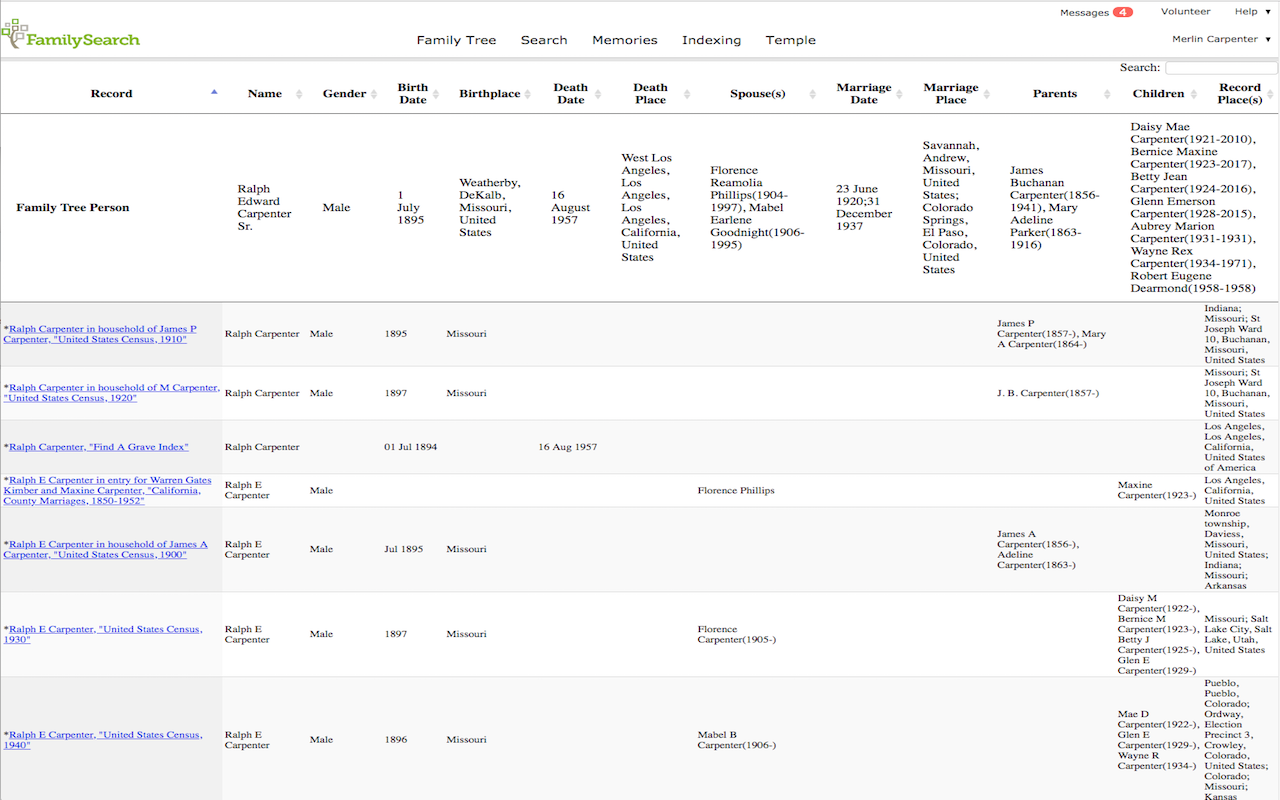 FamilySearch Family Tree Show Sources截图1