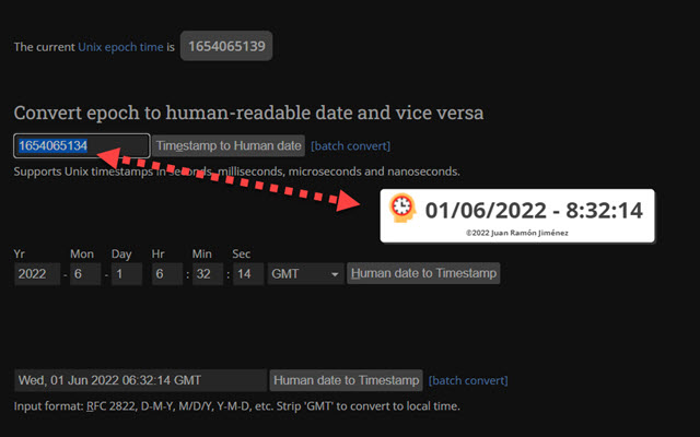 JR Timestamp to Date - Epoch Converter截图2