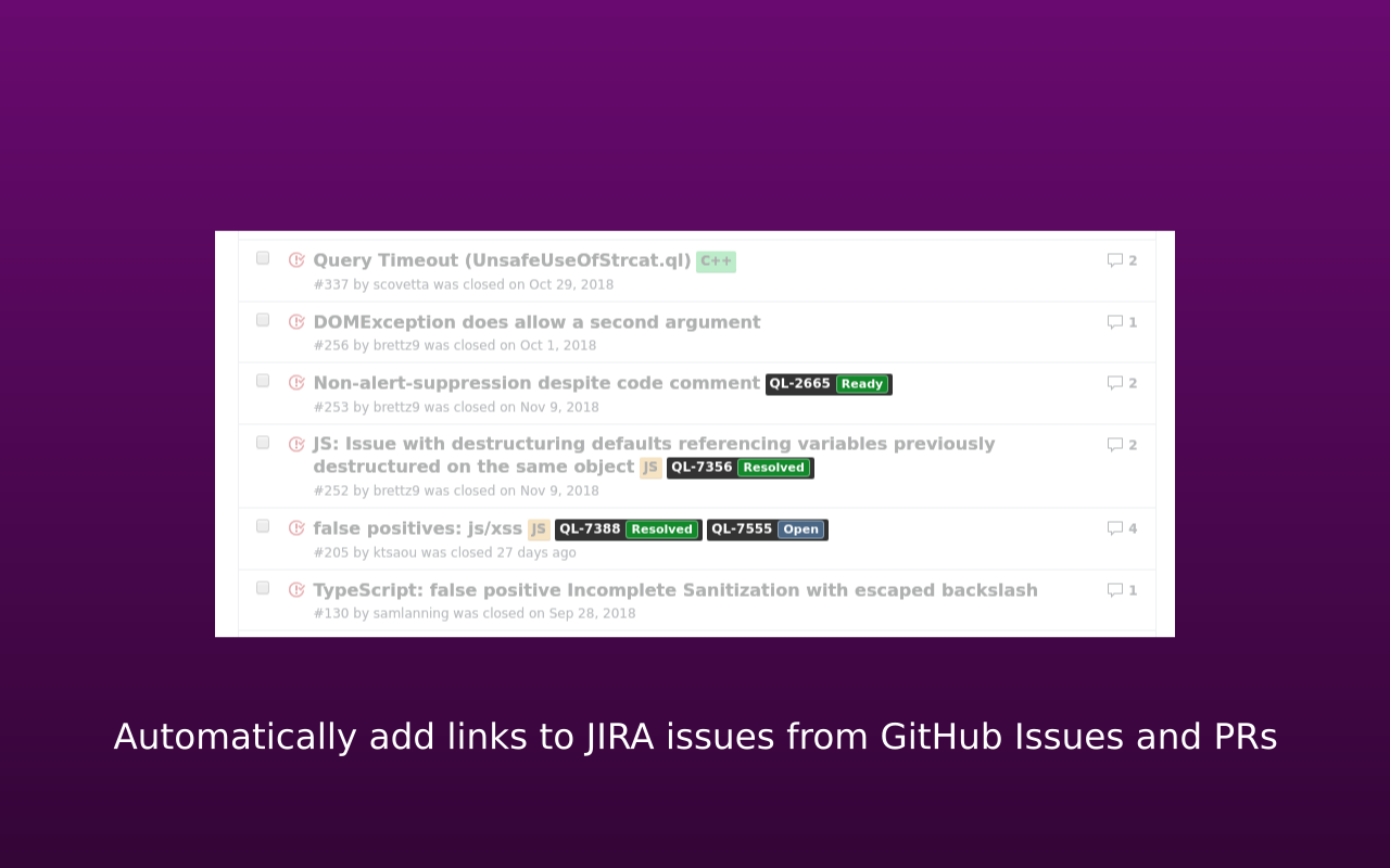 Links for GitHub & Jira截图2