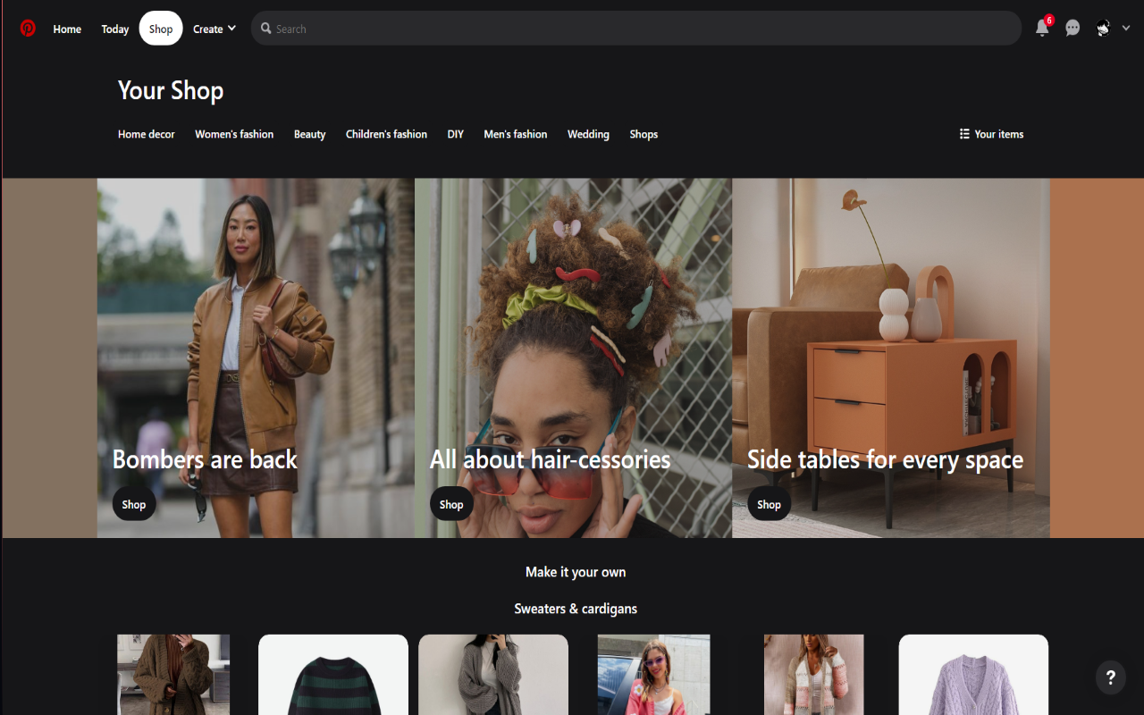 Pinterest Dark Theme截图1