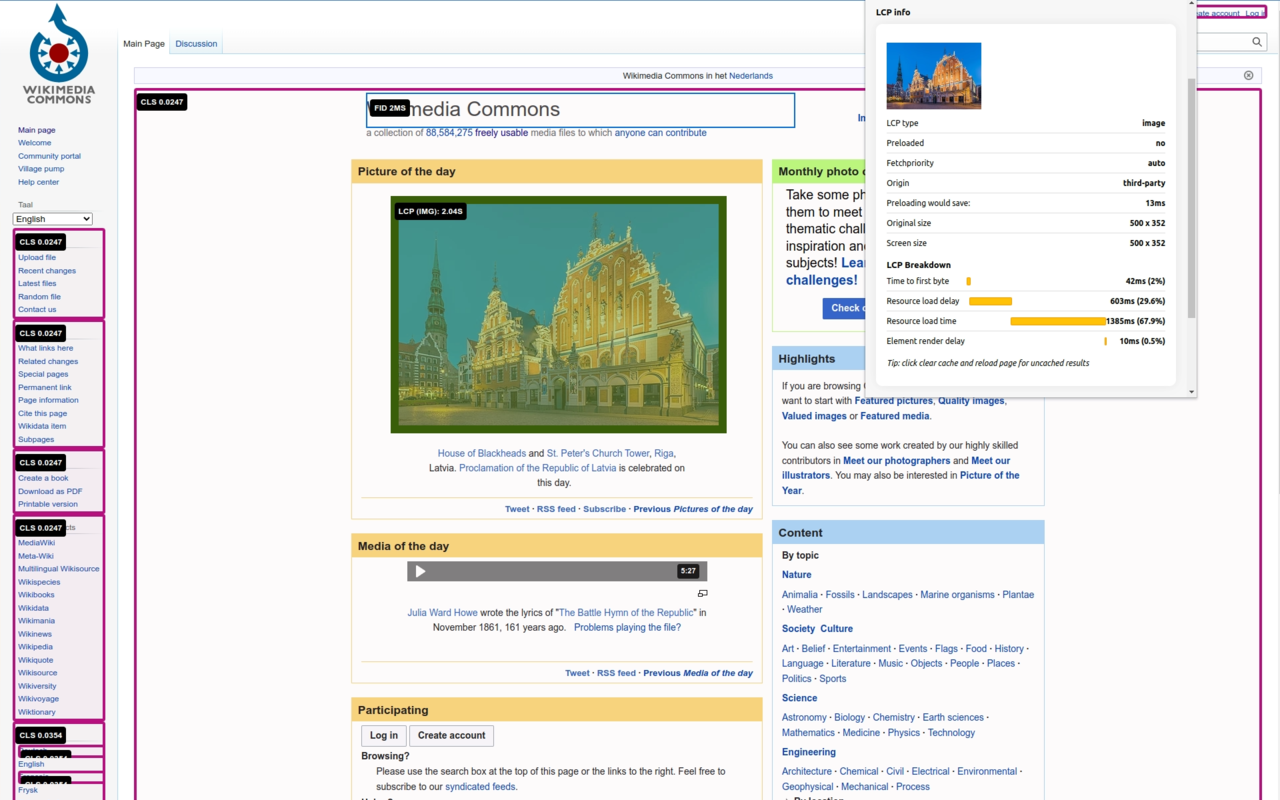Core Web Vitals Visualizer截图1