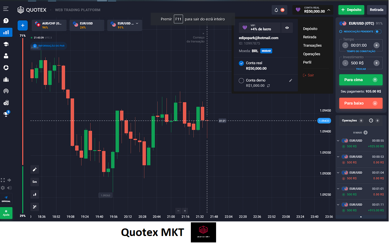 Quotex mkt截图1