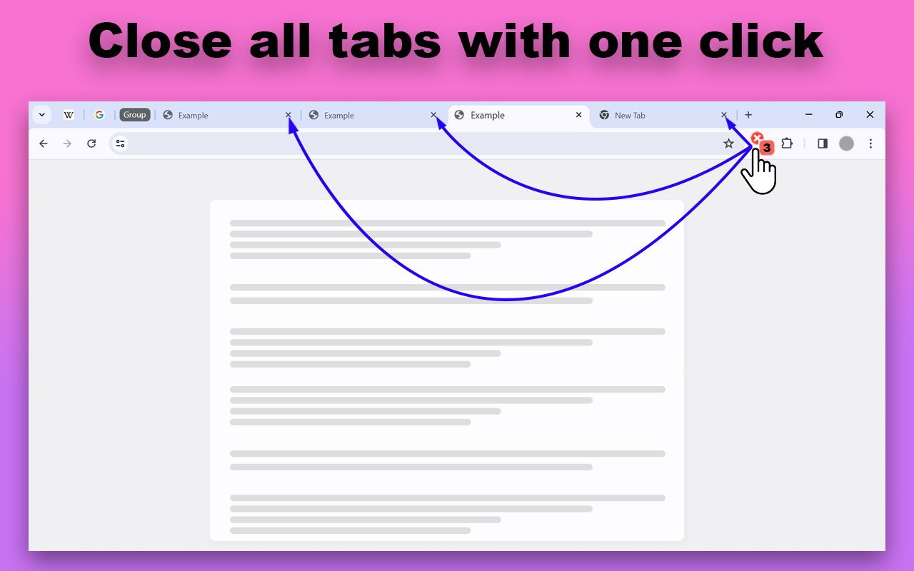 关闭所有标签页 - Close all tabs截图1