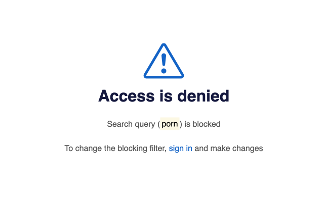 AlionWeb - 阻止恶意和其他网站截图1